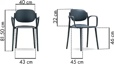 Photo du produit CHAISE BOY BLANC AVEC ACCOUDOIRS