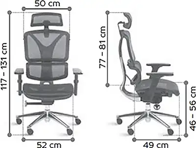 Photo du produit FAUTEUIL ERGONOMIQUE ERGOSTAR NOIR