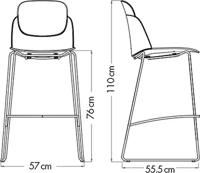 Photo du produit CHAISE HAUTE LOOPS MOUTARDE