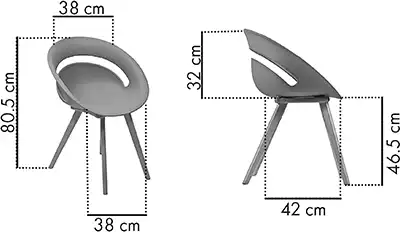 Photo du produit CHAISE LUNA BLANC PIEDS BOIS