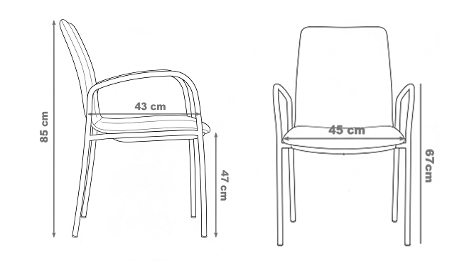 Photo du produit CHAISE VISITEUR KUSCH CO GRIS