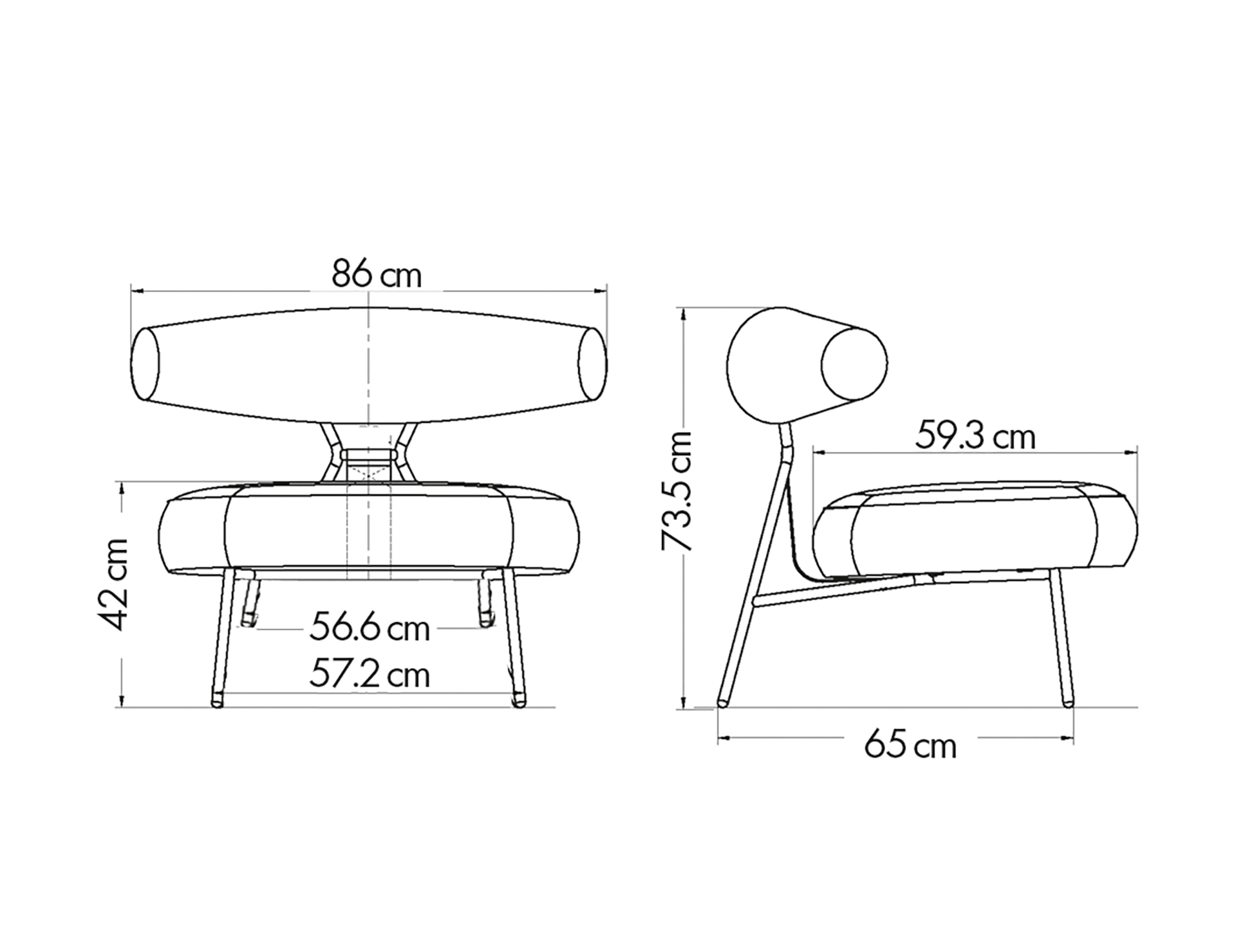 Photo du produit FAUTEUIL TEDDY GRIS