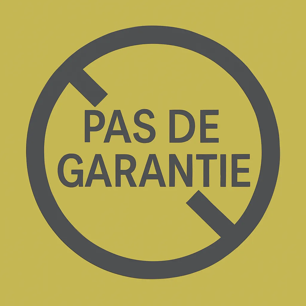 Pas de garantie