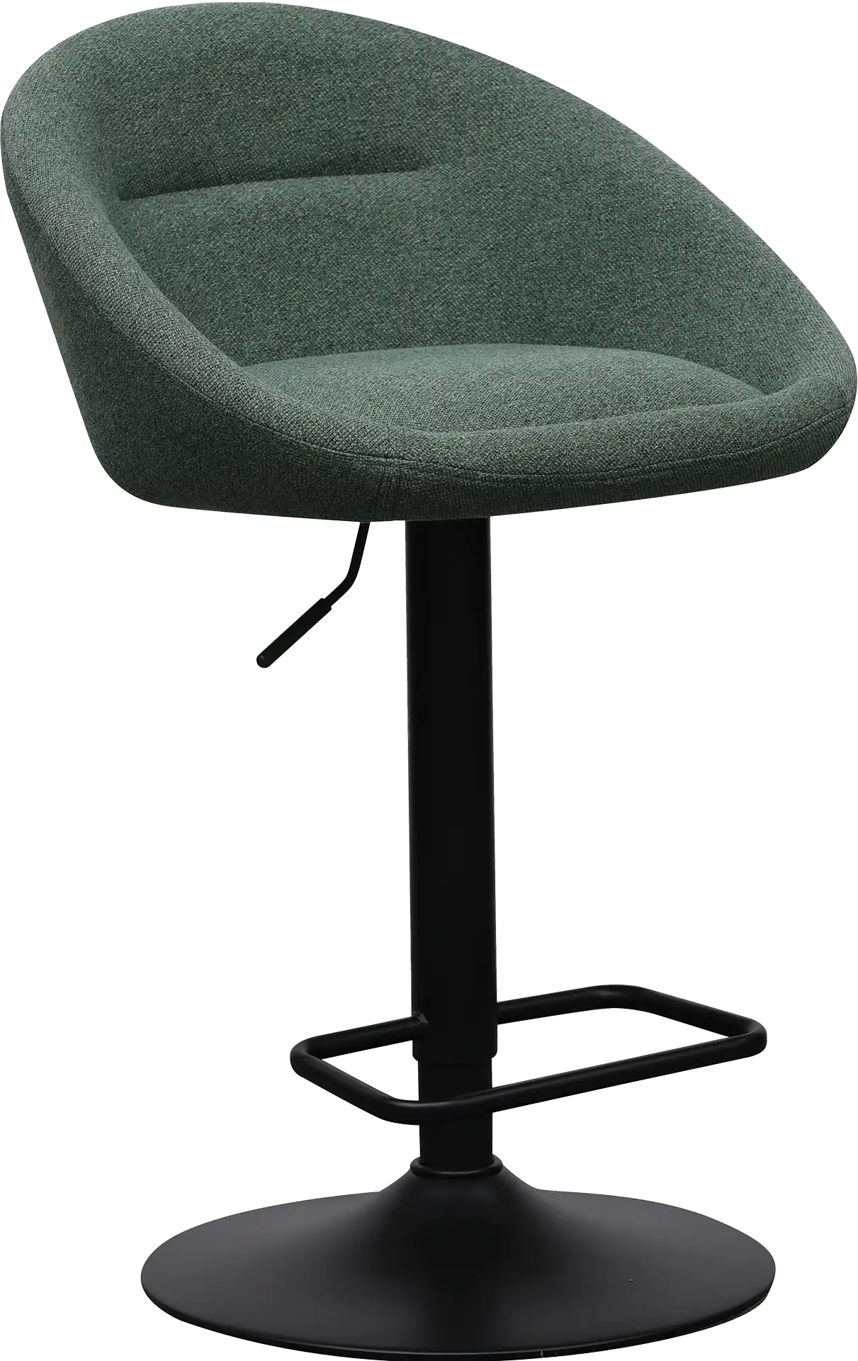 Photo du produit TABOURET AMIO TISSU VERT PIETEMENT REGLABLE EN HAUTEUR