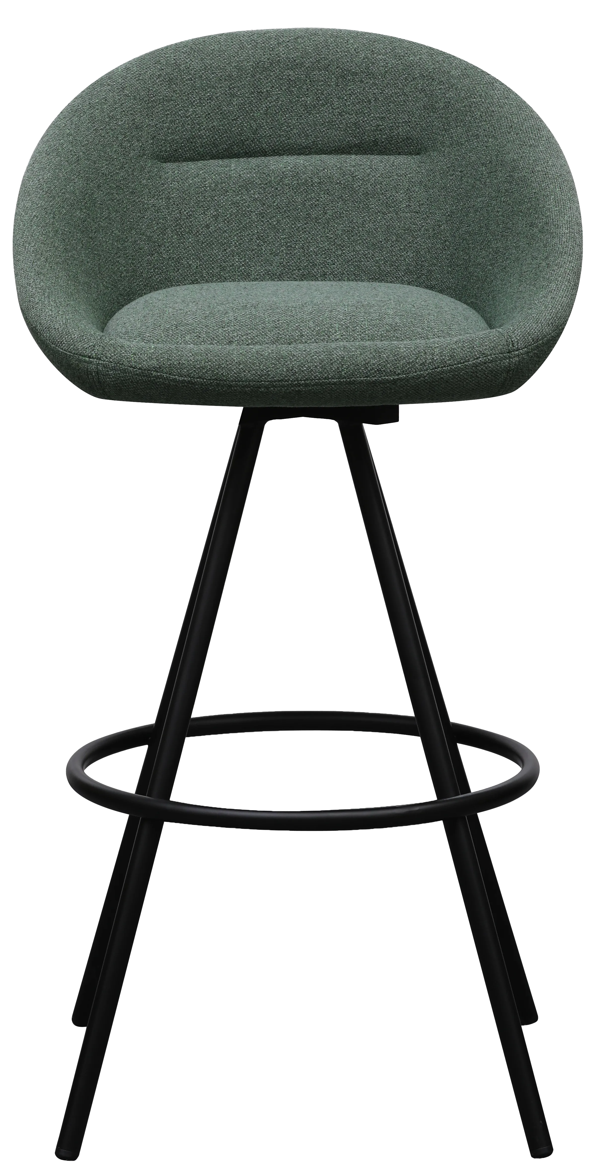 Photo du produit TABOURET AMIO TISSU VERT PIETEMENT PYRAMIDAL