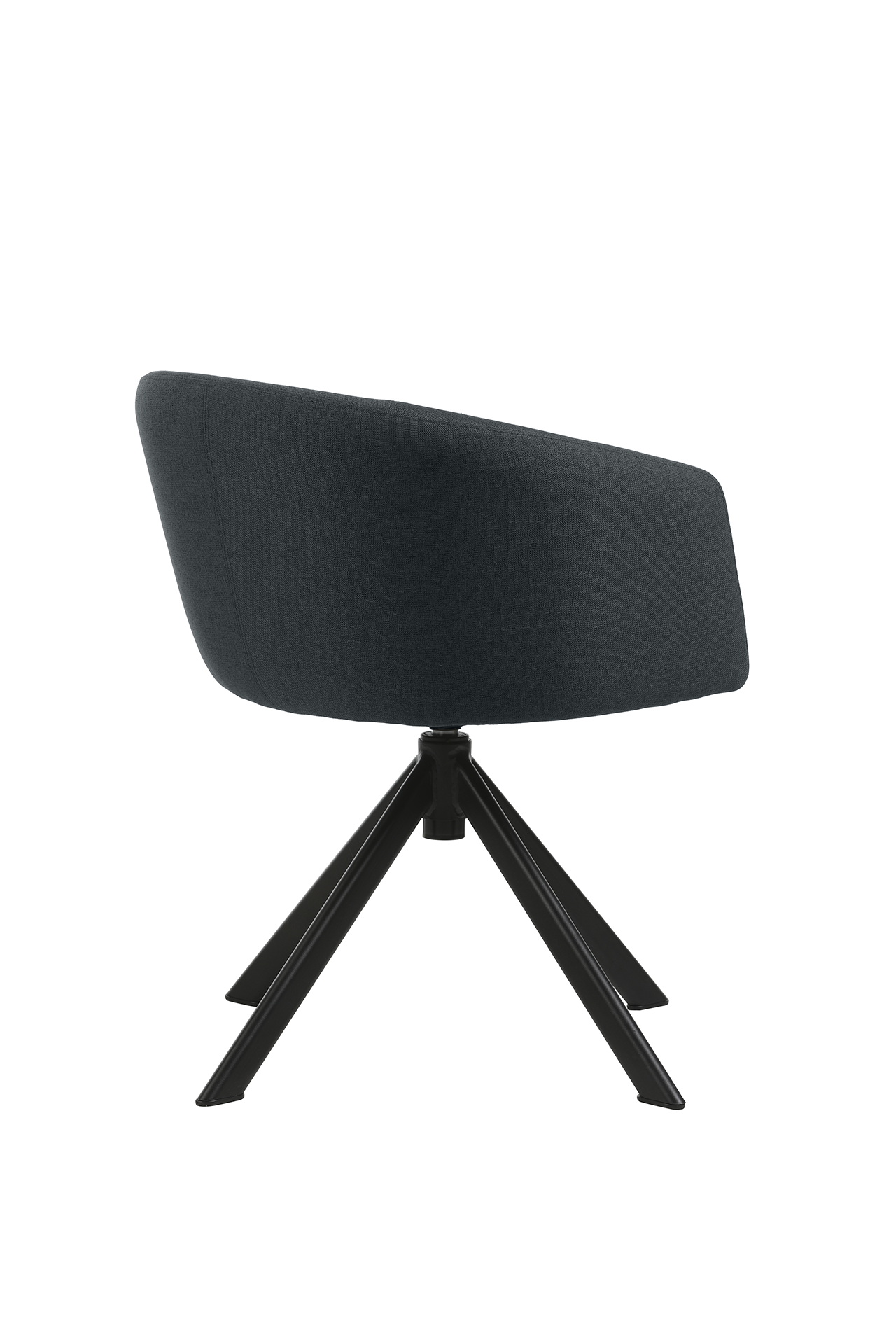 Photo du produit FAUTEUIL TISSU NON FEU ARCO BLEU NUIT PIED PYRAMIDAL