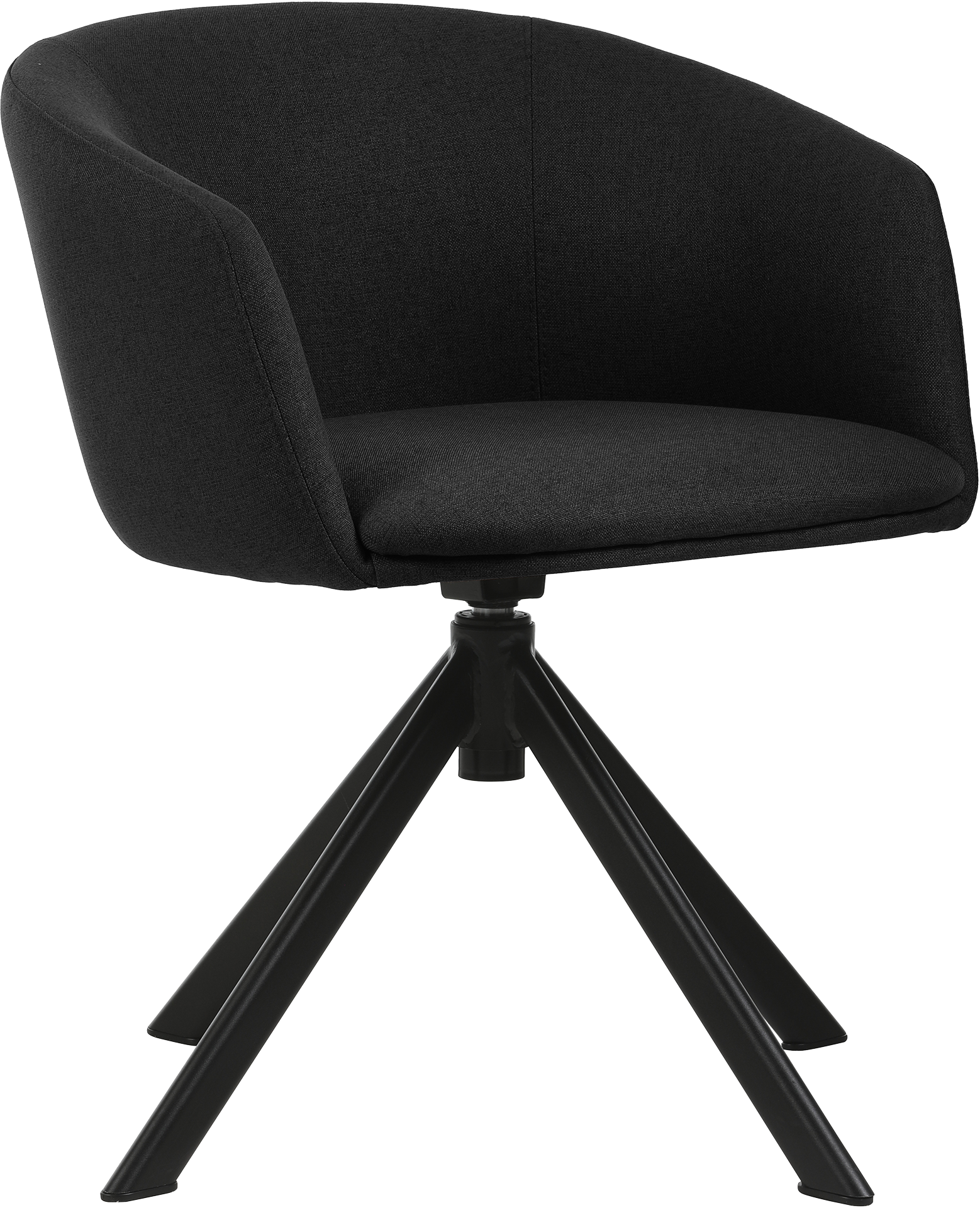 Photo du produit FAUTEUIL TISSU NON FEU ARCO GRIS POIVRE PIED PYRAMIDAL