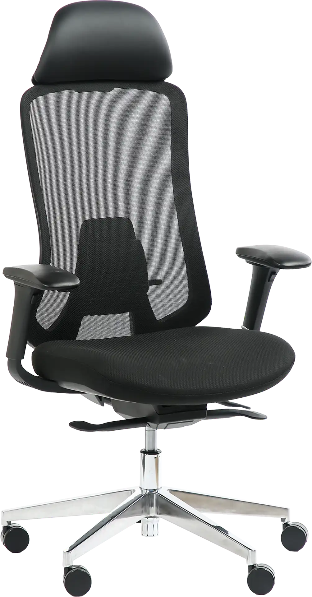 Photo du produit FAUTEUIL ERGONOMIQUE FEDO NOIR, PIED ALU