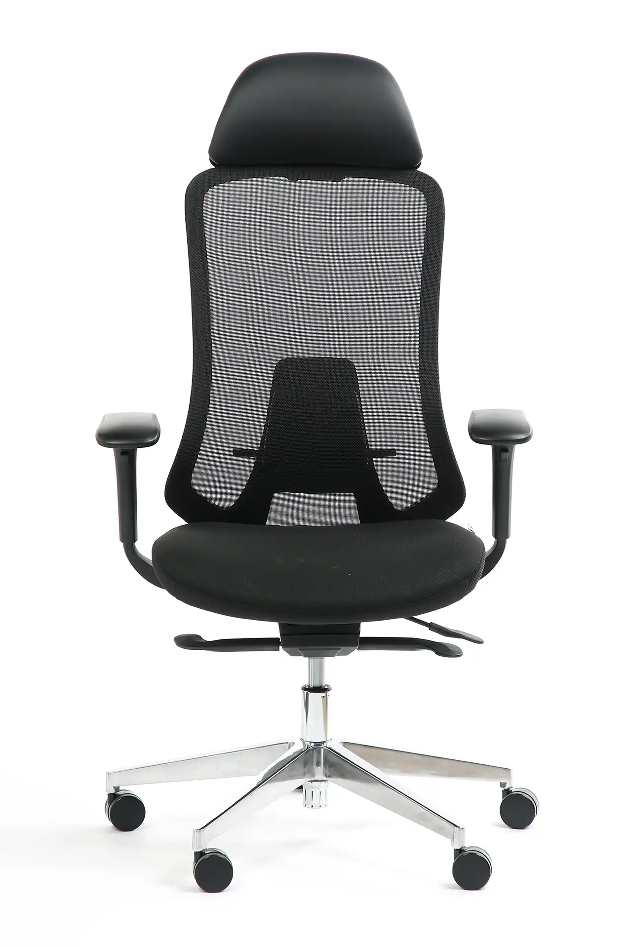 Photo du produit FAUTEUIL ERGONOMIQUE FEDO NOIR, PIED ALU