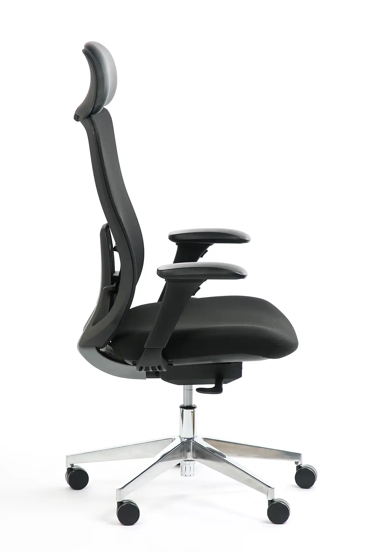 Photo du produit FAUTEUIL ERGONOMIQUE FEDO NOIR, PIED ALU