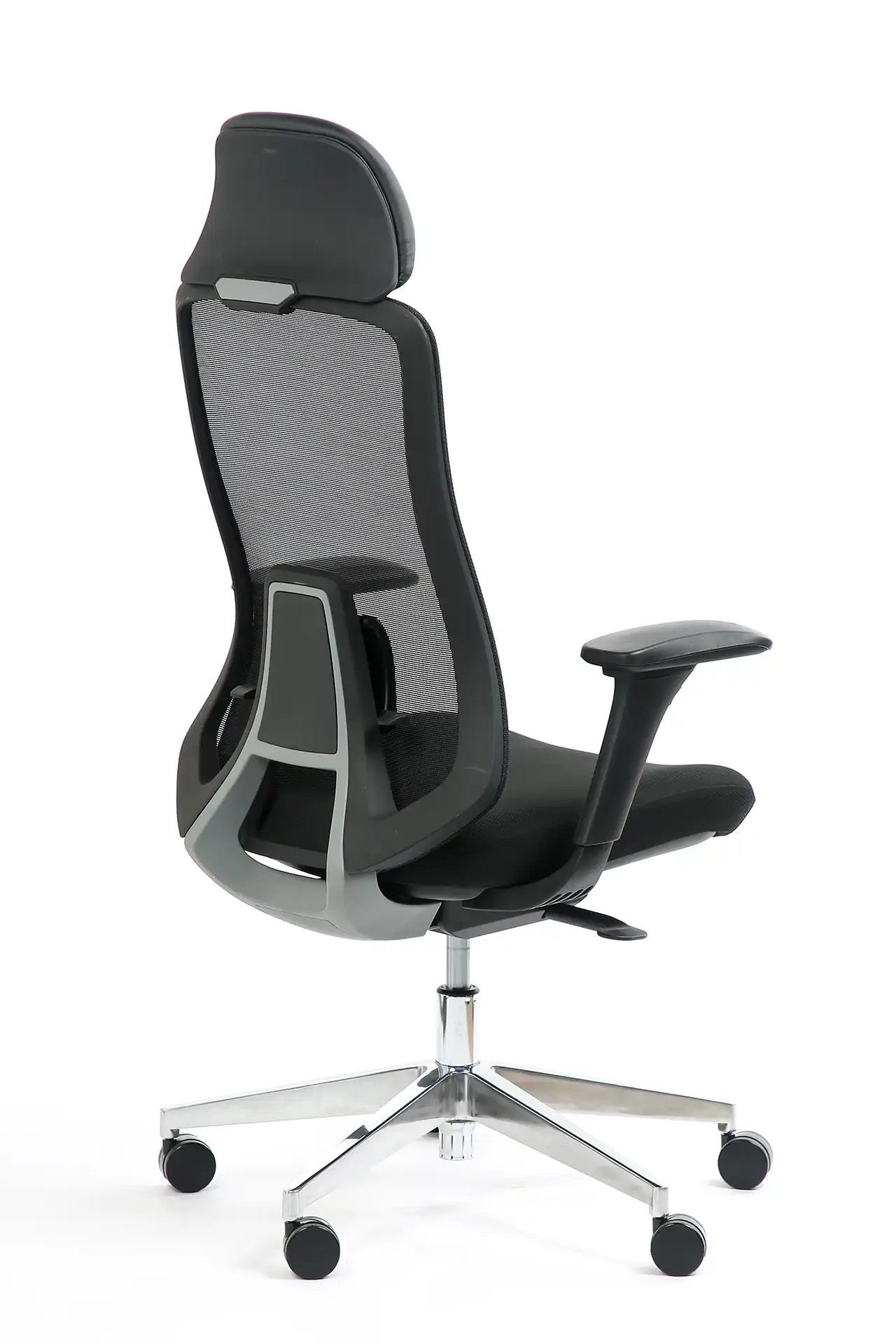 Photo du produit FAUTEUIL ERGONOMIQUE FEDO NOIR, PIED ALU