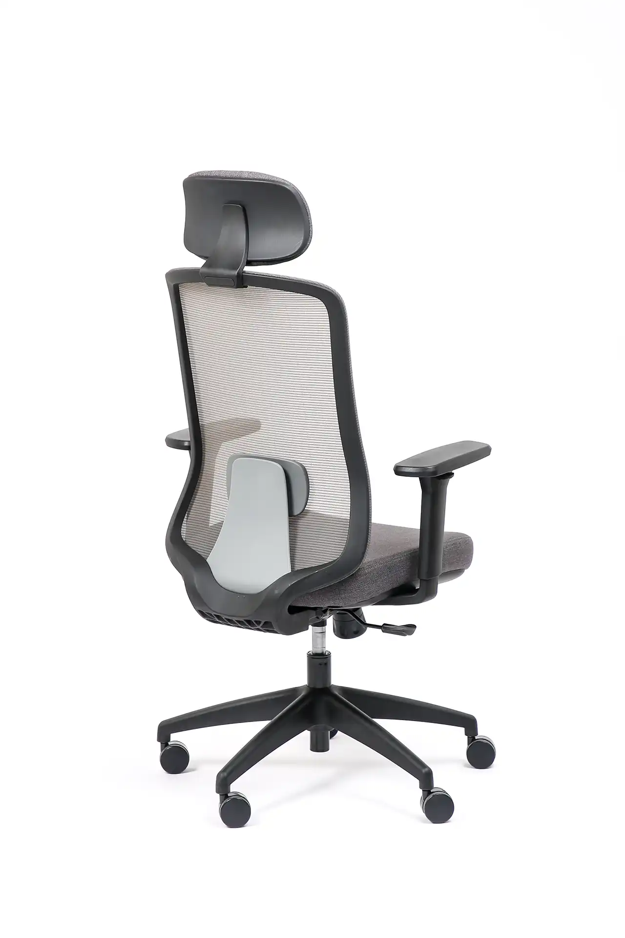 Photo du produit FAUTEUIL ERGONOMIQUE AVEC APPUI TETE LANDO GRIS-GRIS