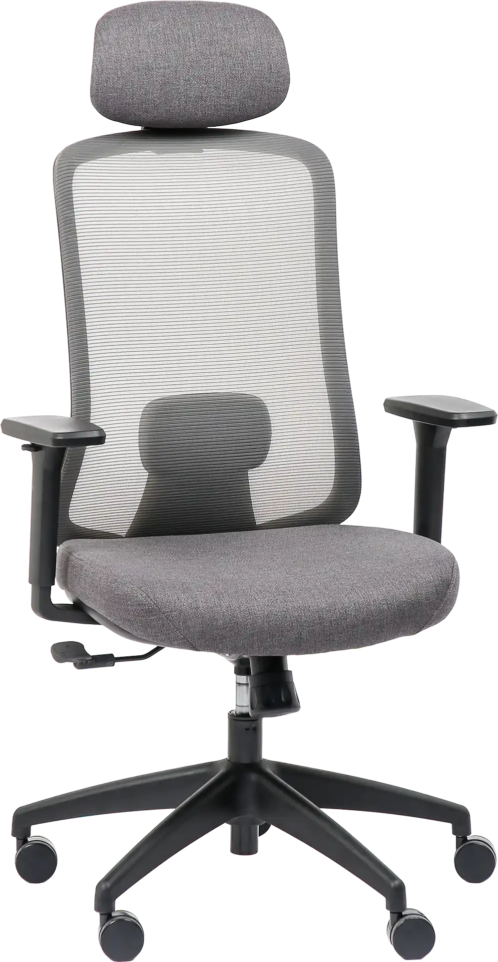 Photo du produit FAUTEUIL ERGONOMIQUE AVEC APPUI TETE LANDO GRIS-ROUGE