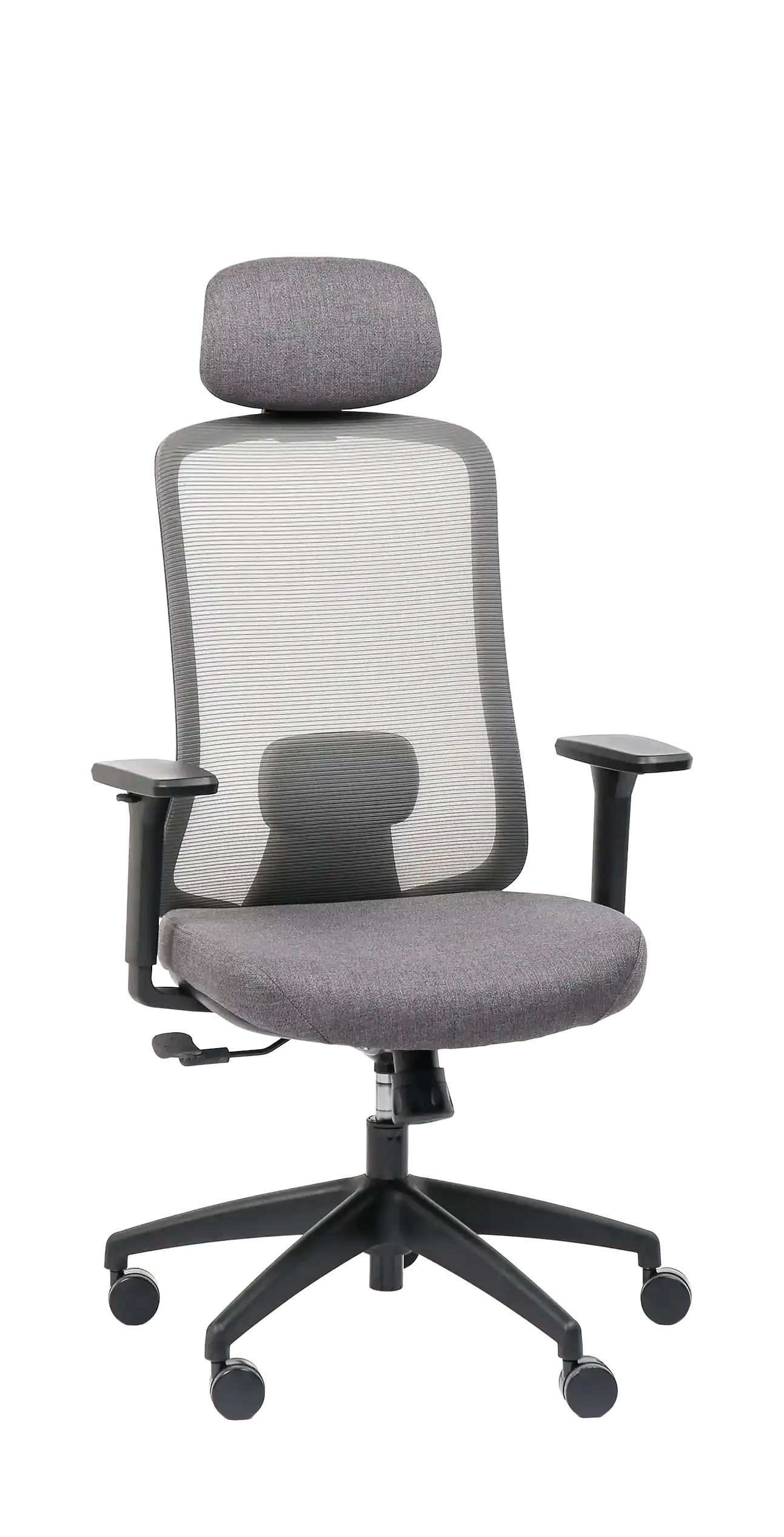 Photo du produit FAUTEUIL ERGONOMIQUE AVEC APPUI TETE LANDO GRIS-ROUGE