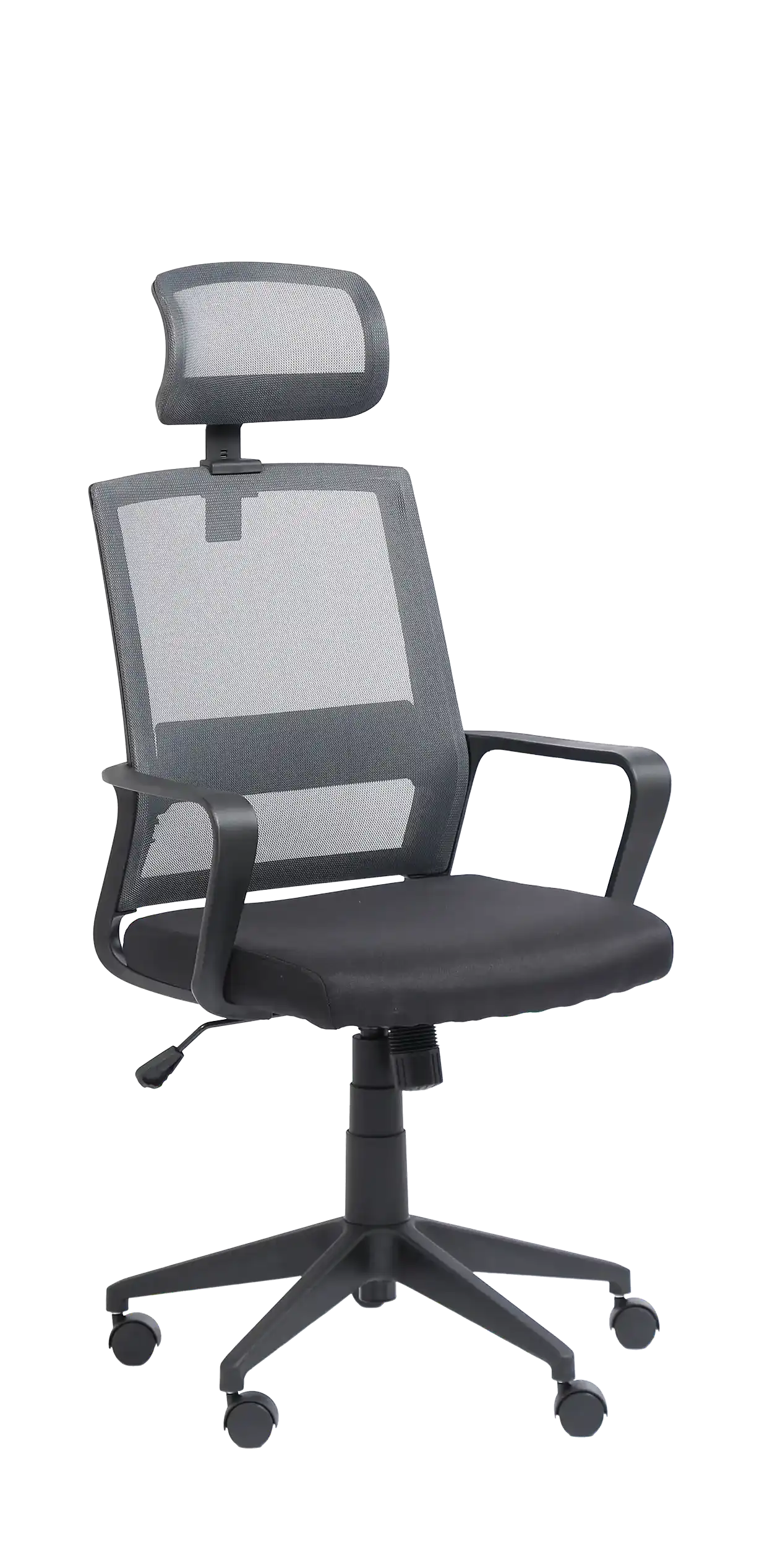 Photo du produit FAUTEUIL LIBERTY NOIR/GRIS AVEC APPUI TETE