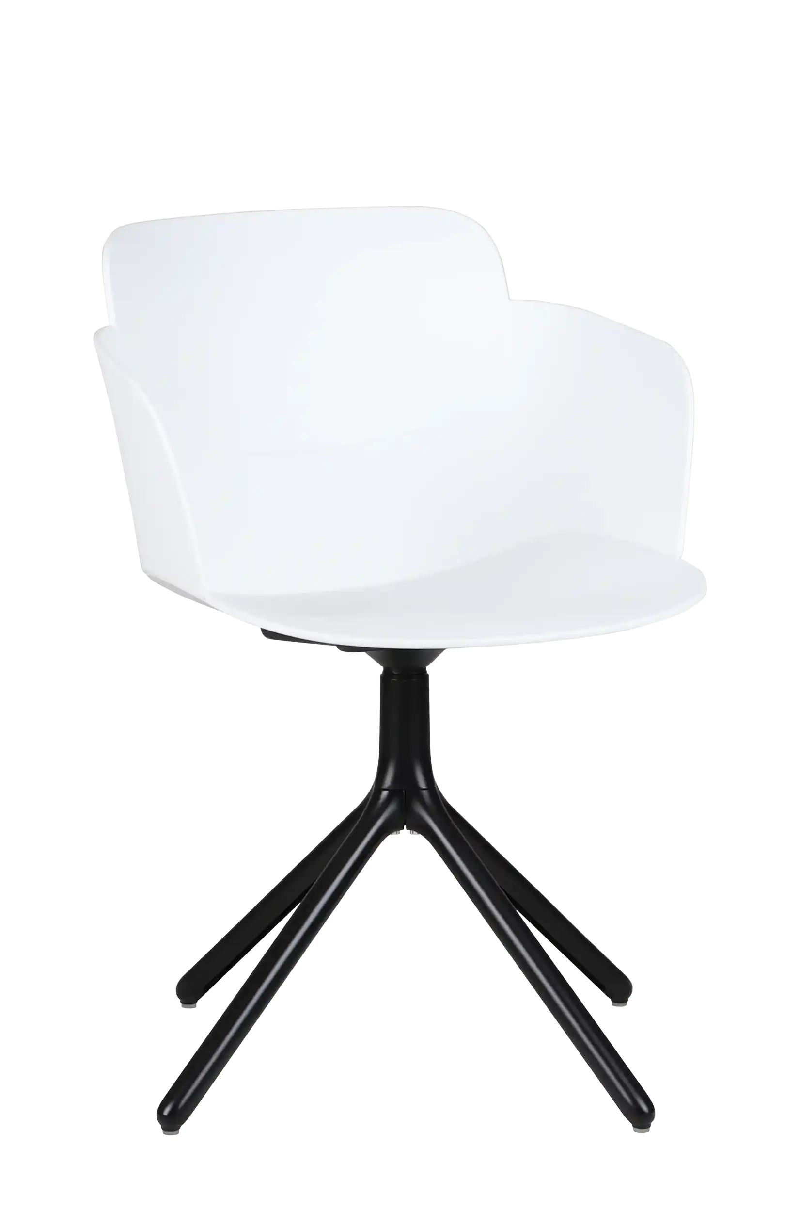 Photo du produit CHAISE LOOPS BLANCHE AVEC ACCOUDOIRS PIETEMENT NOIR