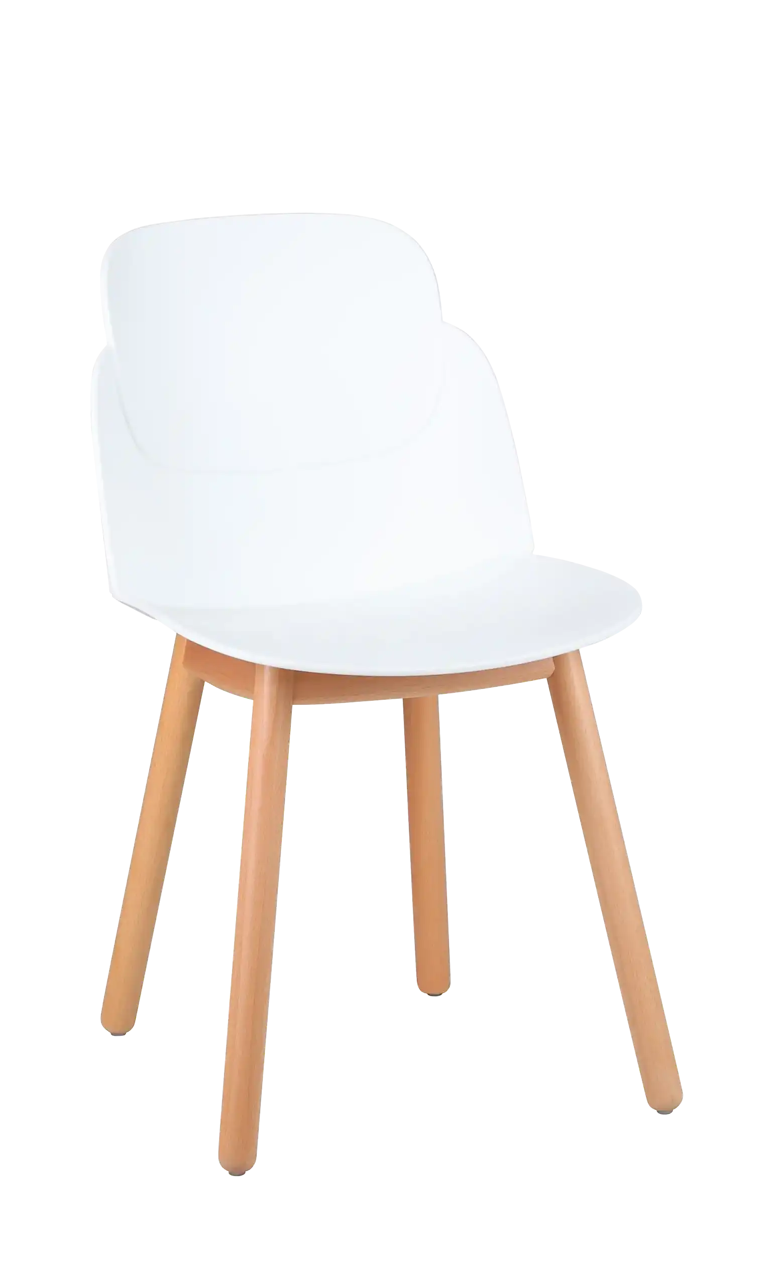 Photo du produit CHAISE LOOPS BLANCHE PIETEMENT BOIS