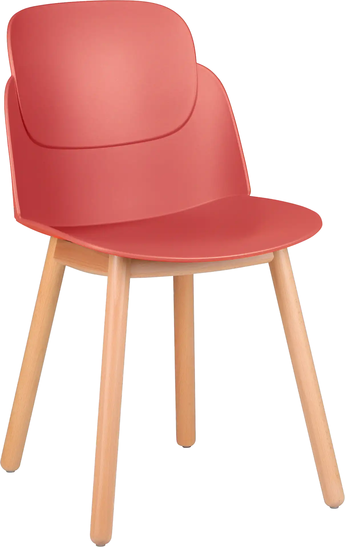 Photo du produit CHAISE LOOPS ROUGE PIETEMENT BOIS