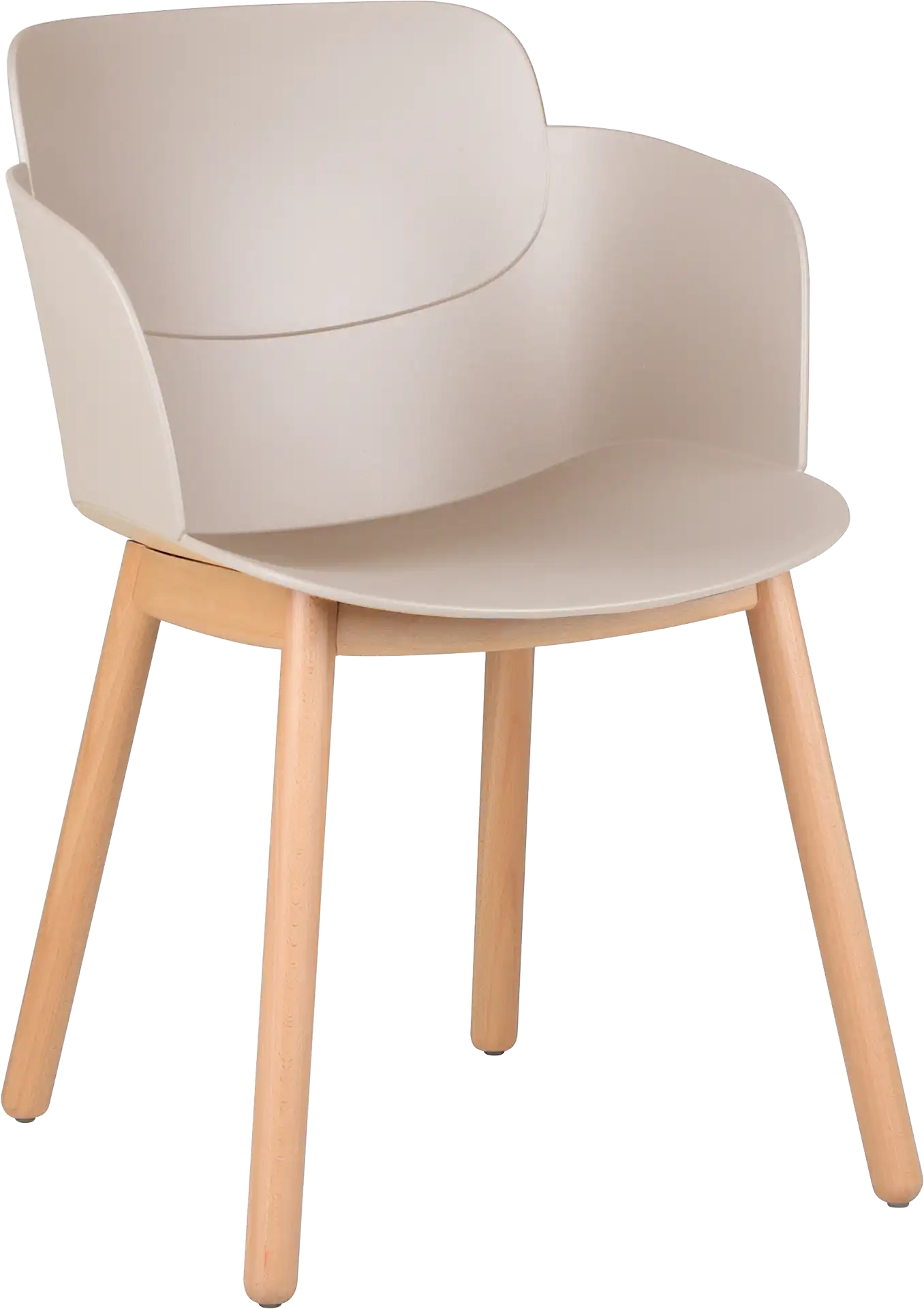 Photo du produit CHAISE LOOPS BEIGE AVEC ACCOUDOIRS  PIETEMENT BOIS