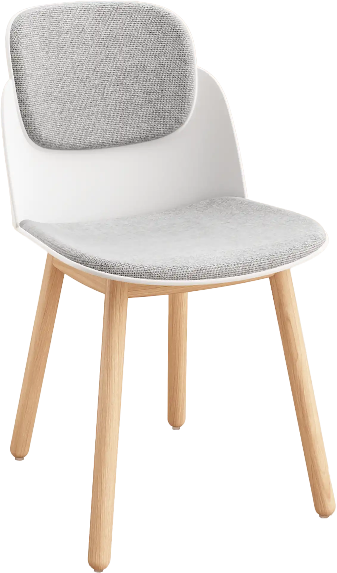 Photo du produit CHAISE LOOPS BLANCHE AVEC PLACET PIETEMENT BOIS