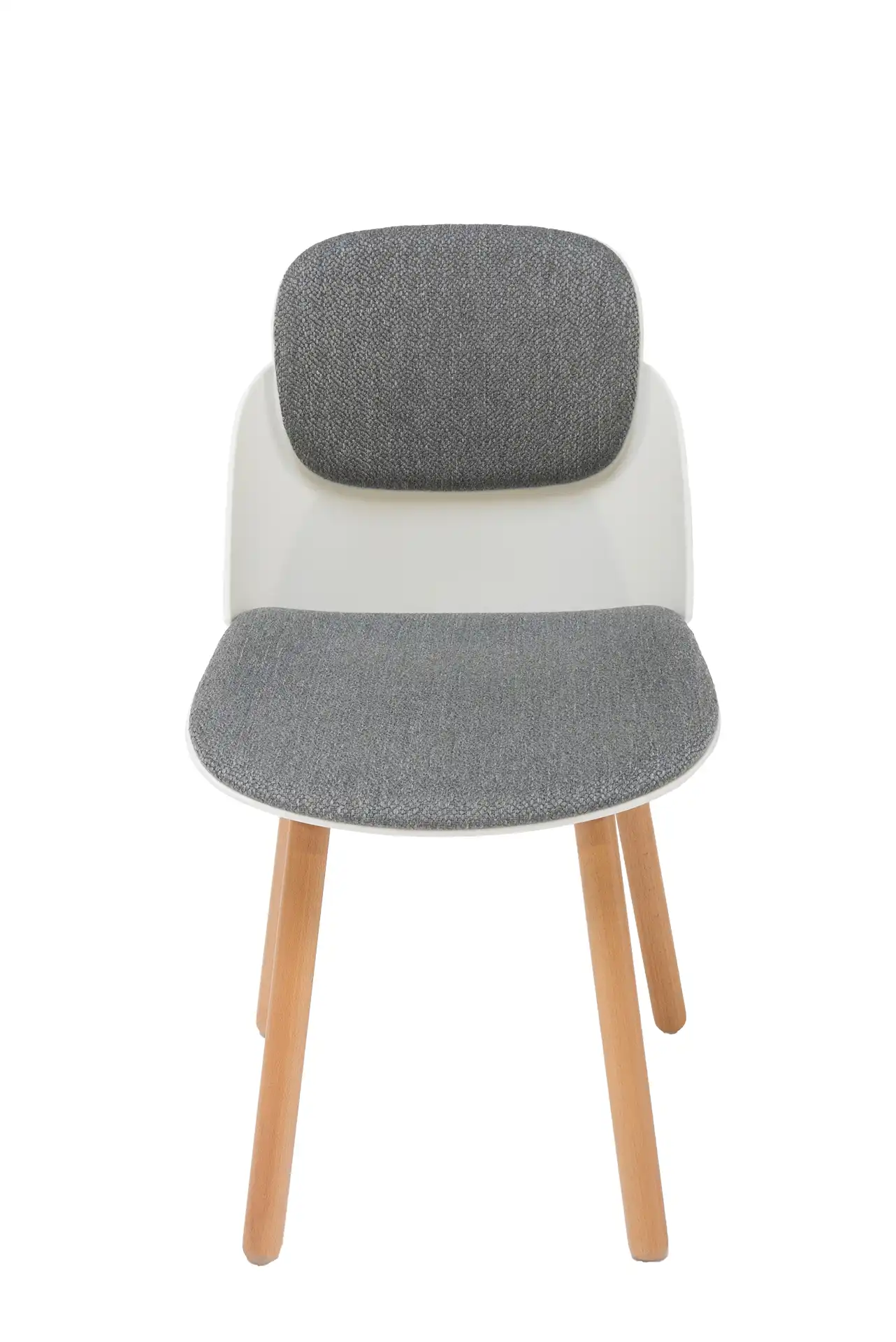 Miniature du produit CHAISE LOOPS BLANCHE AVEC PLACET PIETEMENT BOIS