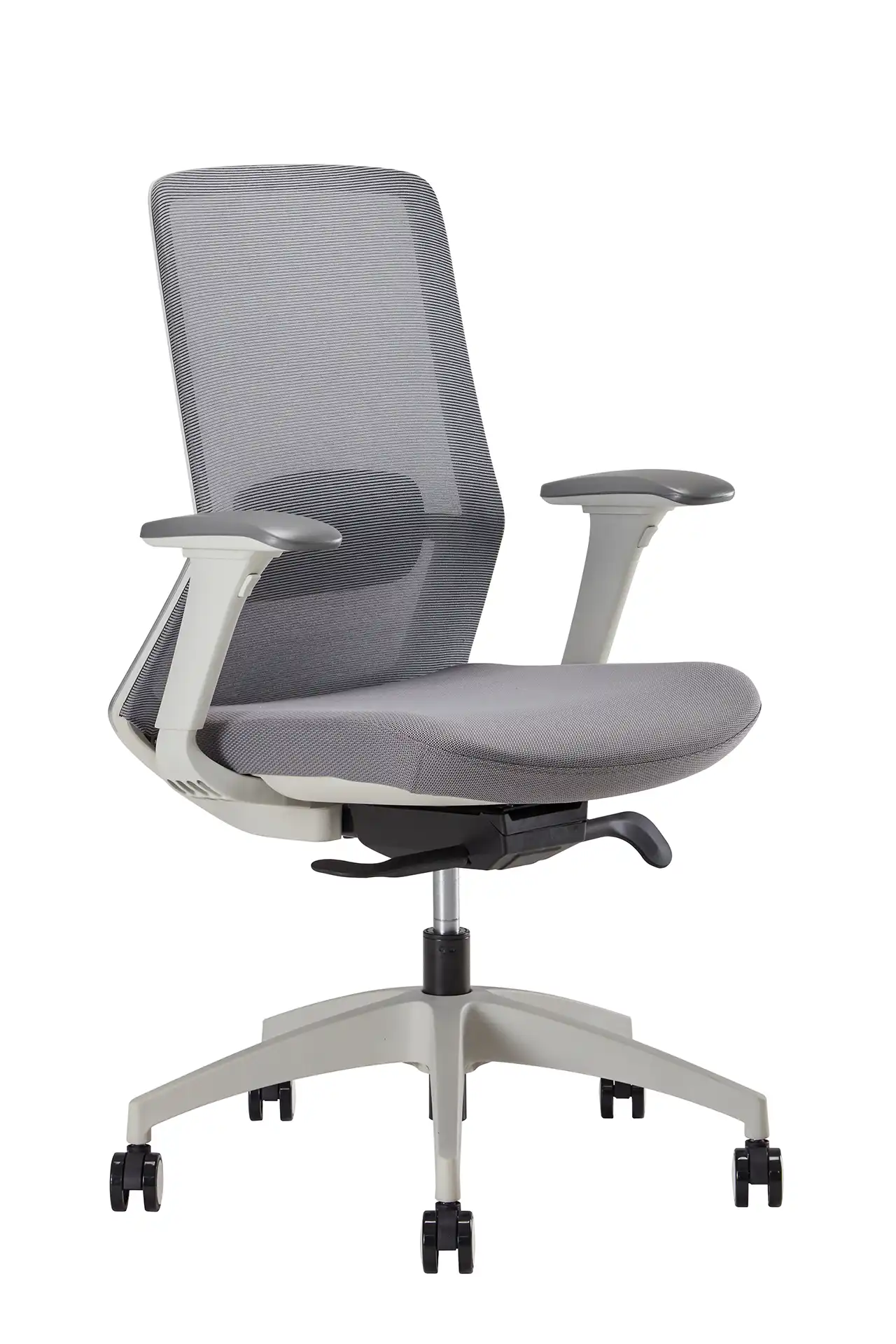 Photo du produit FAUTEUIL POLAR SYNCH CORPS GR/CLAIR, ASS ET DOSS GR, PIEDS NYLON GRIS