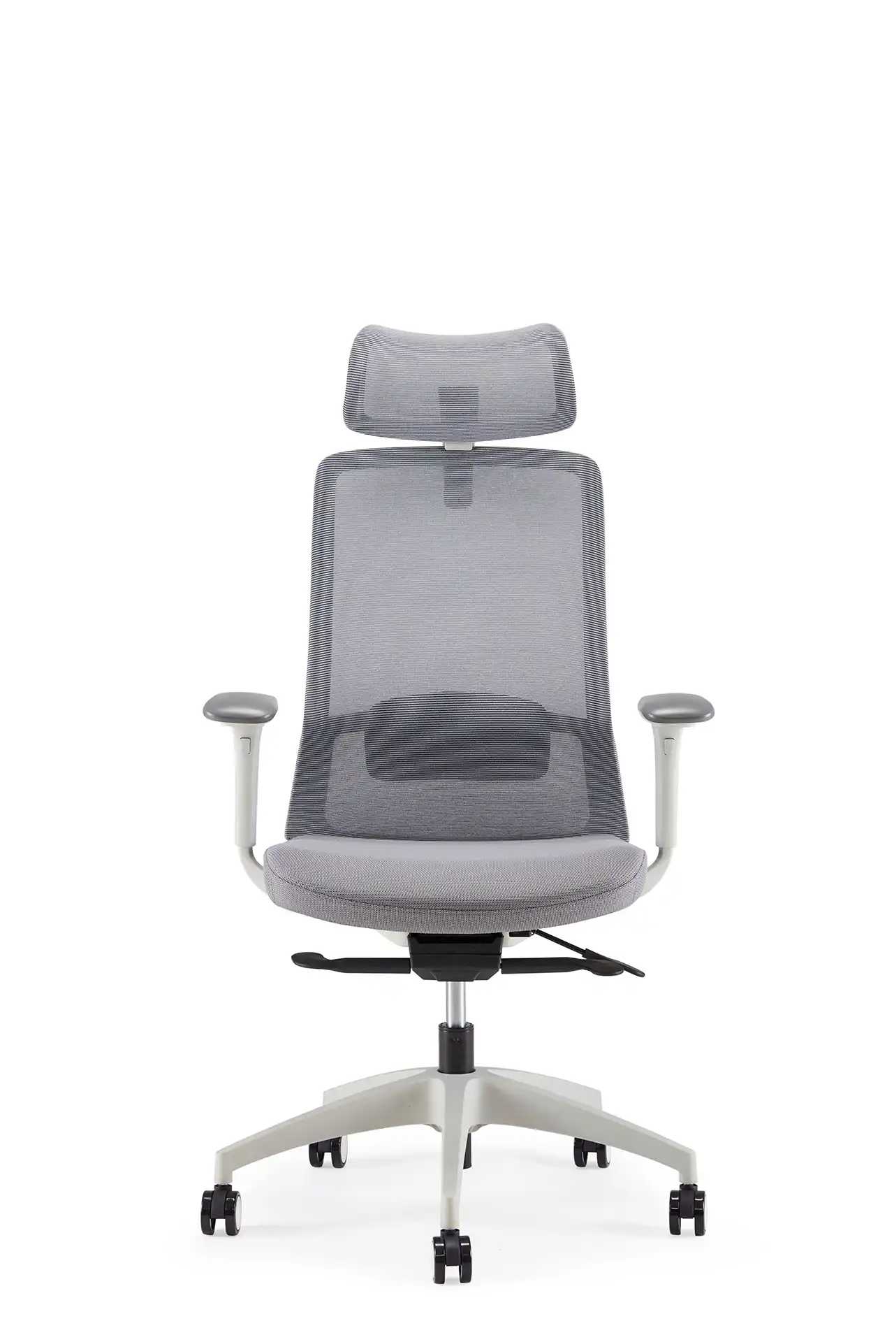 Photo du produit FAUTEUIL POLAR SYNCH CORPS GR/CLAIR, ASS ET DOSS GR, PIEDS NYLON GRIS