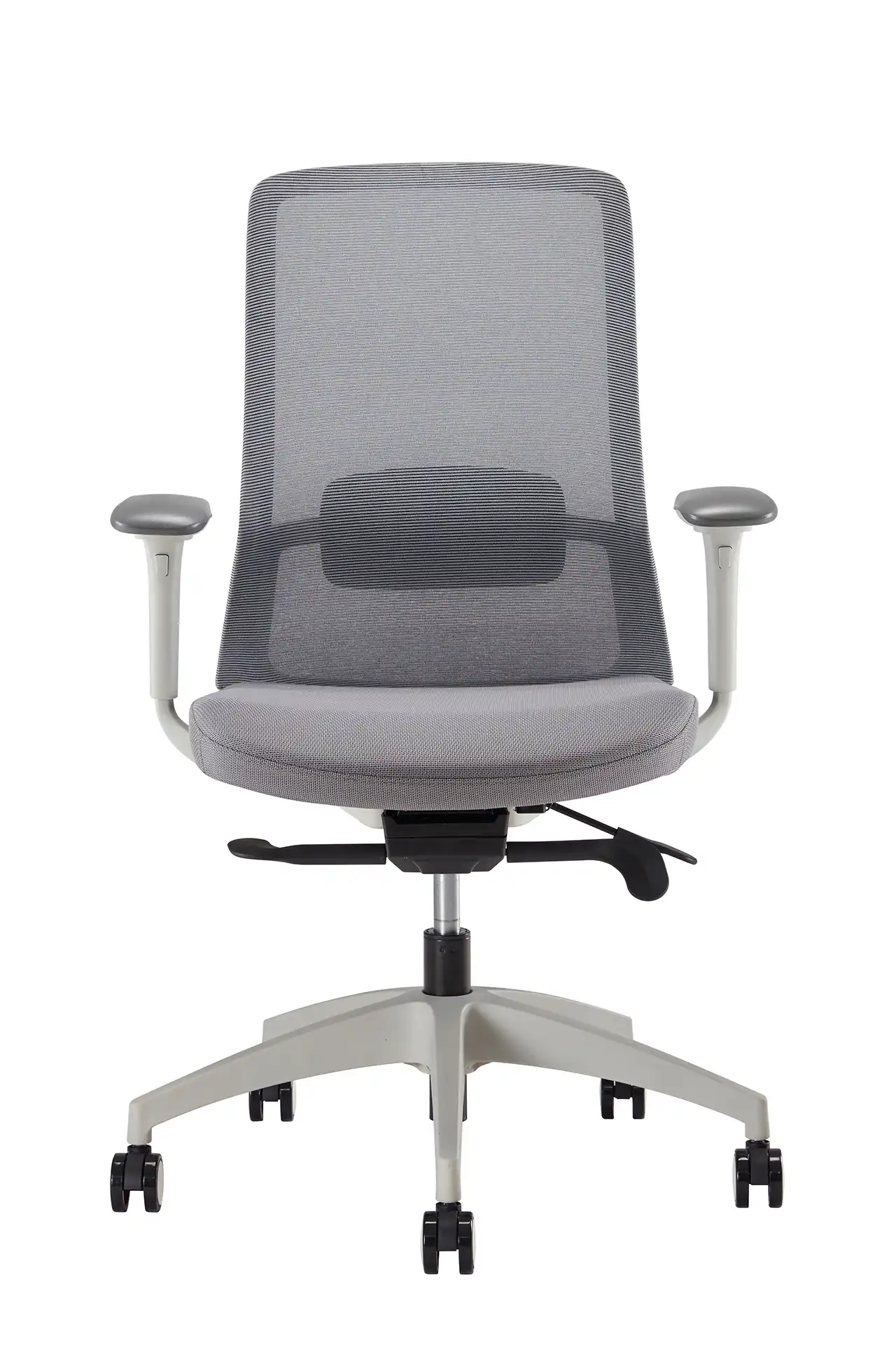 Photo du produit FAUTEUIL POLAR SYNCH CORPS GR/CLAIR, ASS ET DOSS GR, PIEDS NYLON GRIS