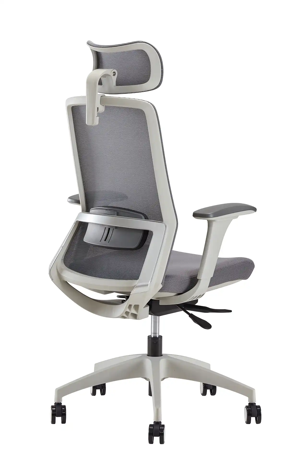 Photo du produit FAUTEUIL POLAR SYNCH CORPS GR/CLAIR, ASS ET DOSS GR, PIEDS NYLON GRIS