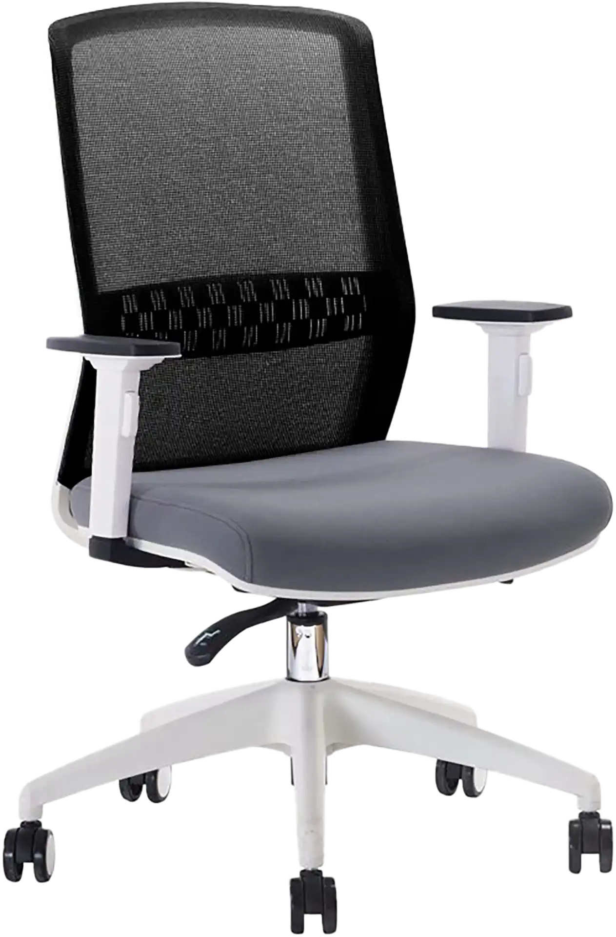 Photo du produit FAUTEUIL SCOTT SYNCHRONE GRIS/NOIR STRUCTURE BLANCHE