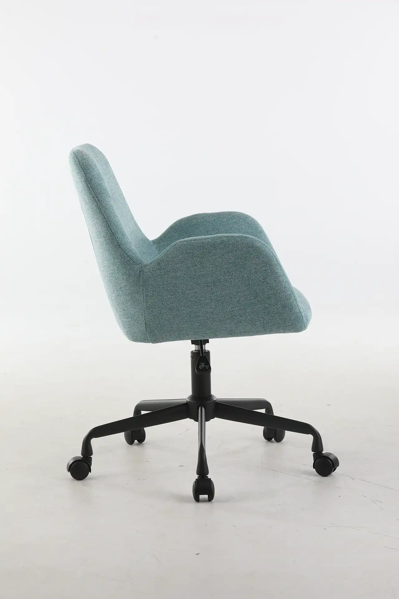 Photo du produit FAUTEUIL TISSU SHINEO TURQUOISE ROULETTES