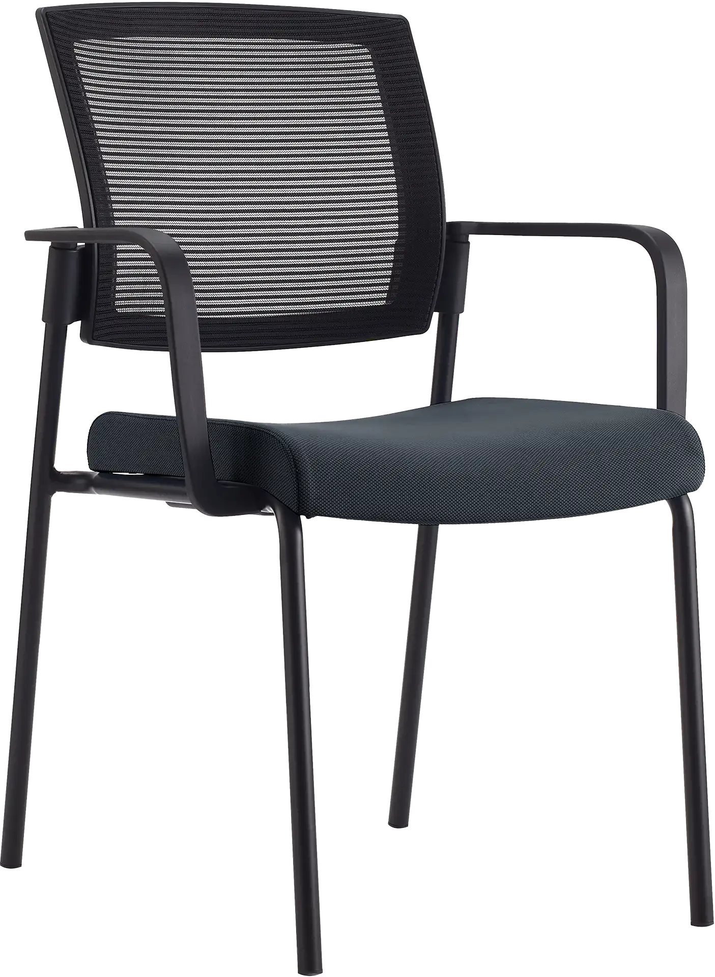 Photo du produit CHAISE SYNERGY NOIRE ASSISE TISSU DOSSIER MESH