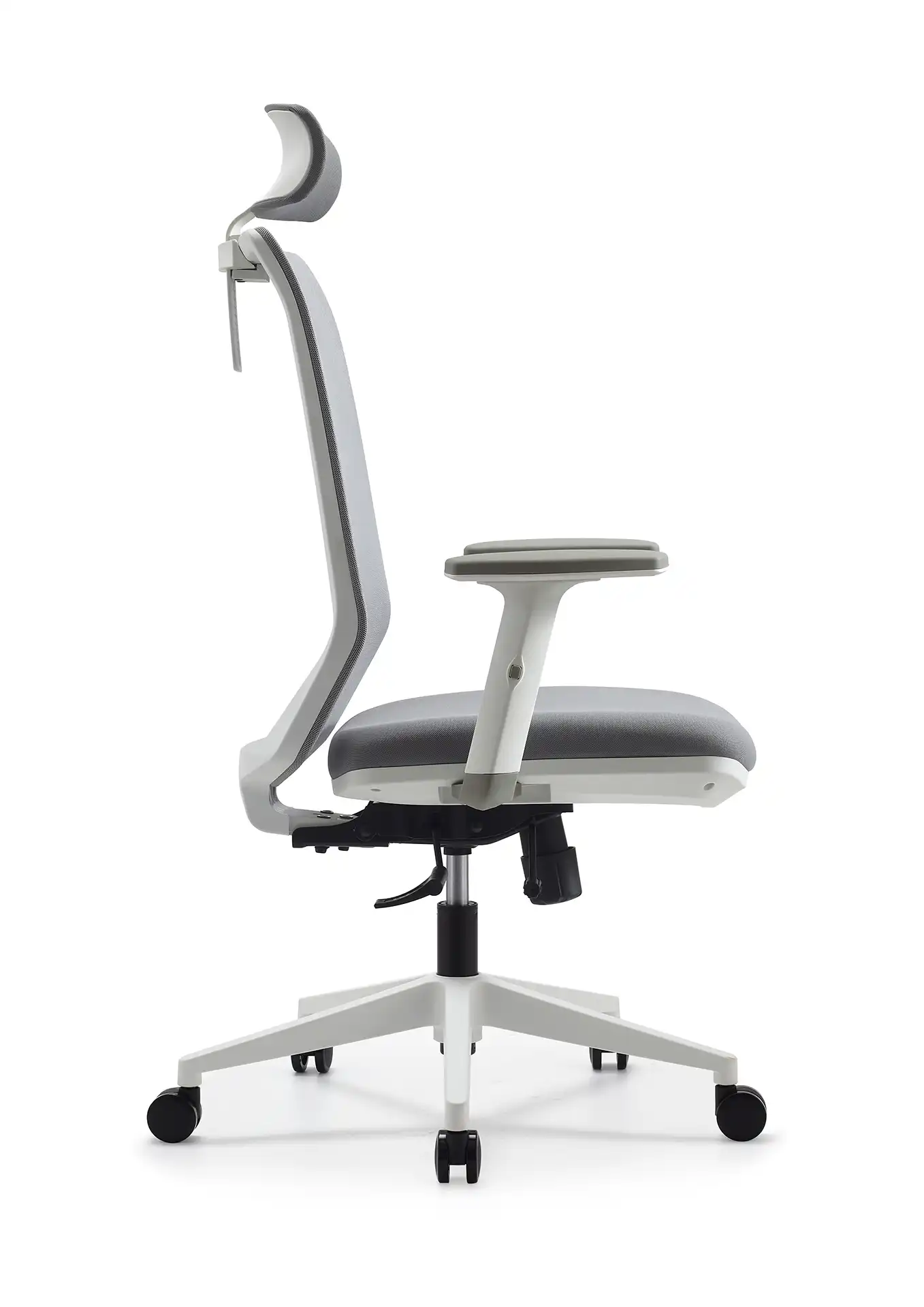 Photo du produit FAUTEUIL ERGONOMIQUE TECSY GRIS STRUCTURE BLANCHE