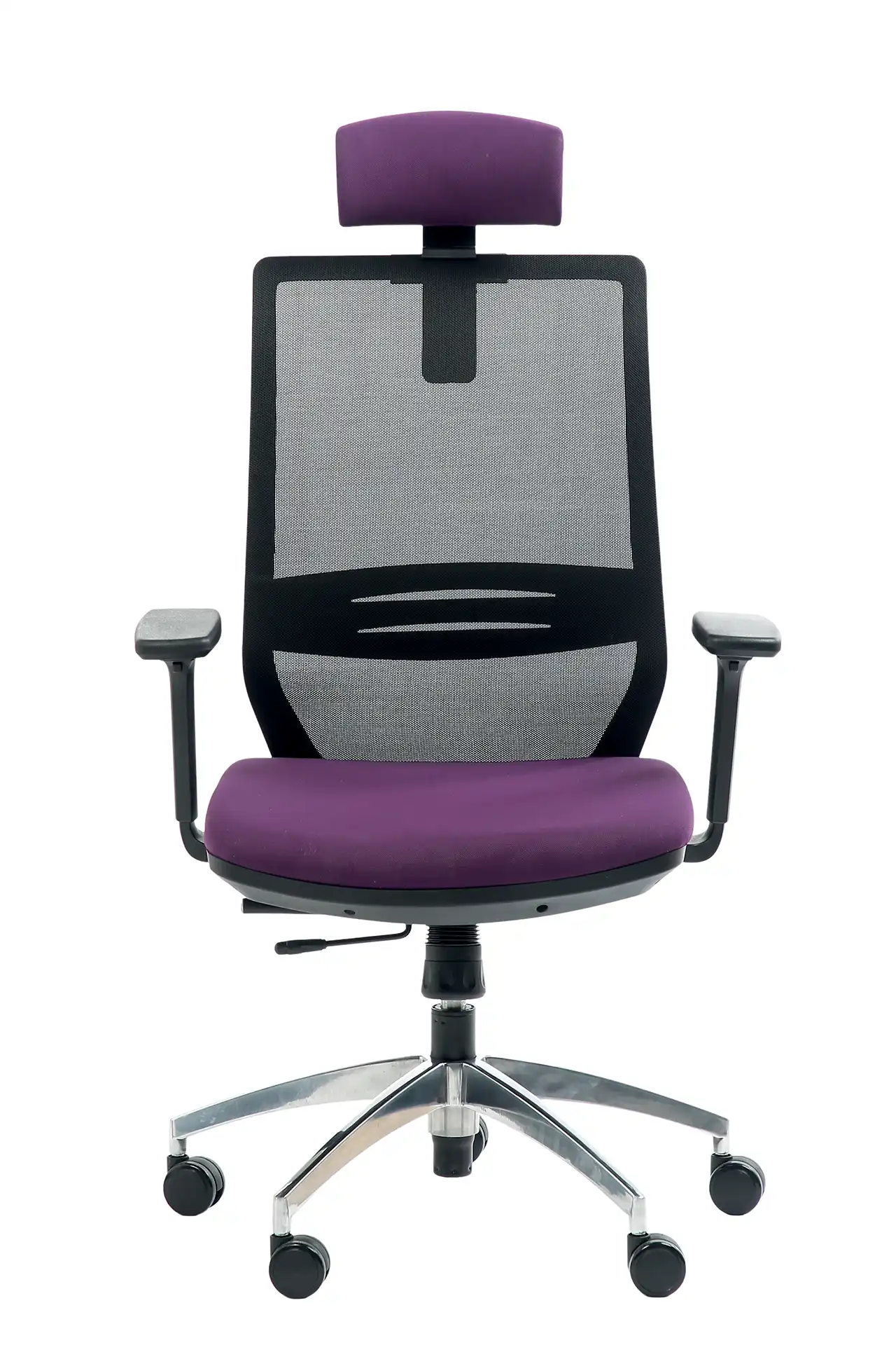 Photo du produit FAUTEUIL ERGONOMIQUE TECSY VIOLET/PURPLE PIEDS ALU ACC 3D