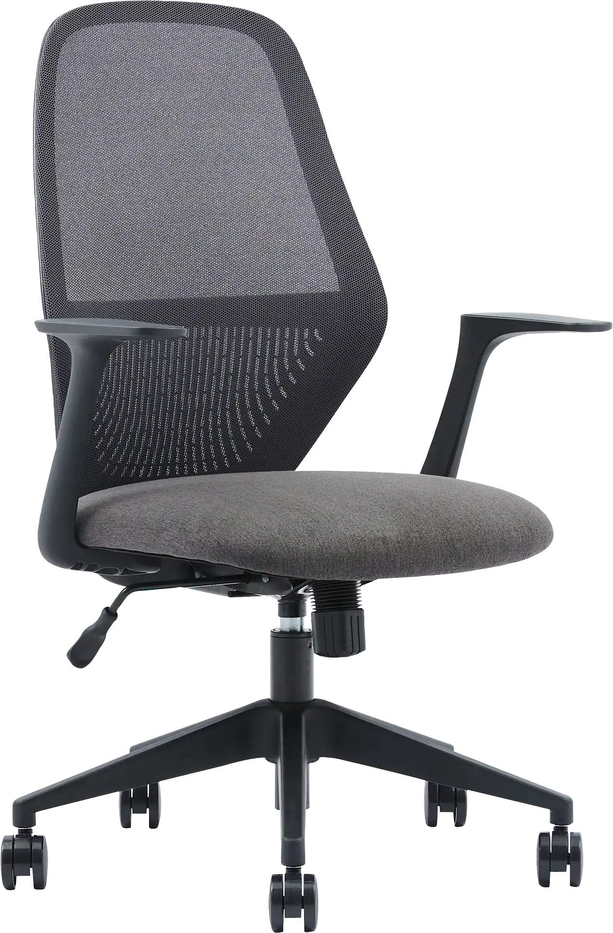 Photo du produit FAUTEUIL TIME SYNCHRONE CORPS NR, ASSISE DOSS GRIS, PIED NYLON