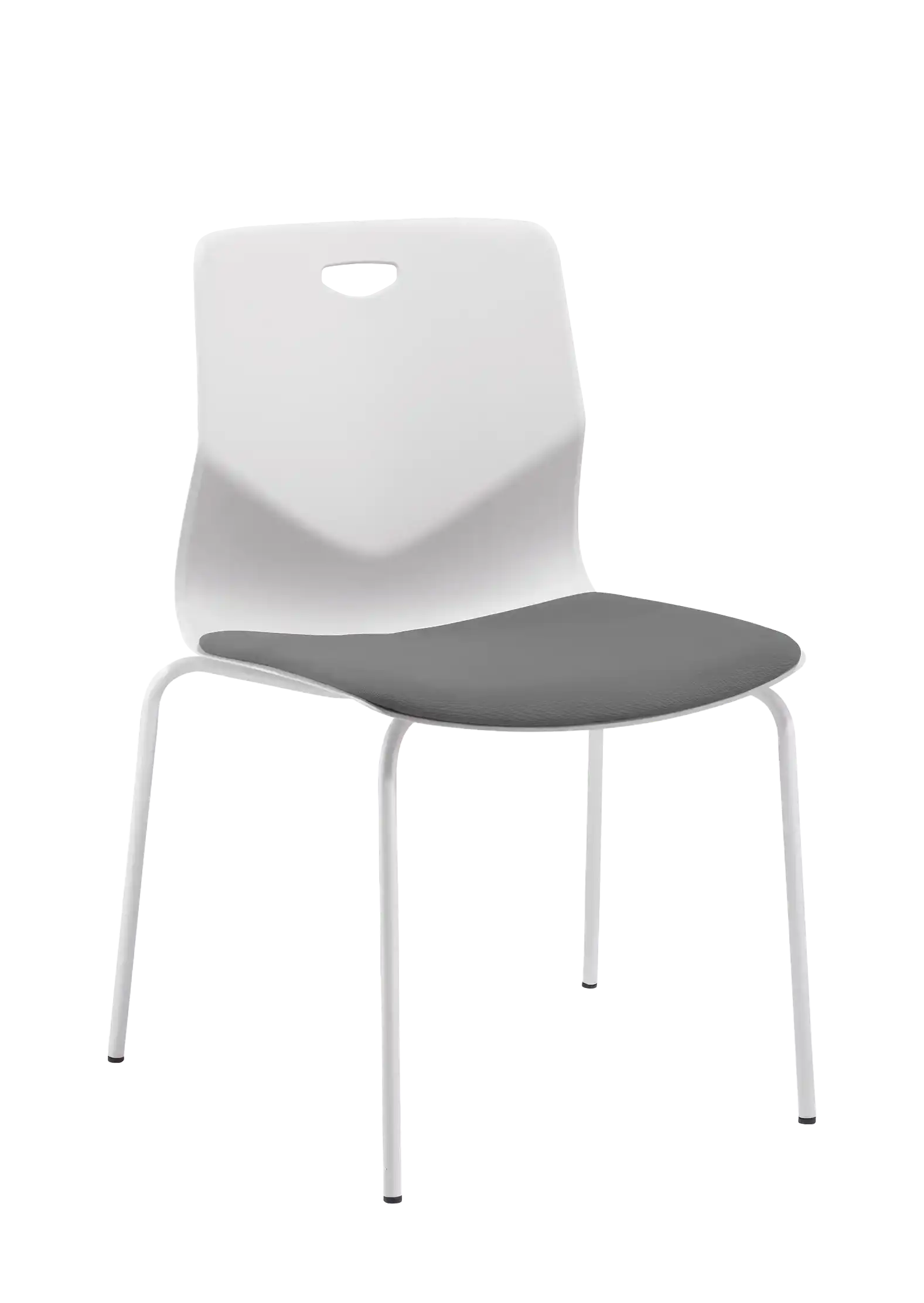 Photo du produit CHAISE TECSEAT BLANCHE 4 PIEDS BLANCS