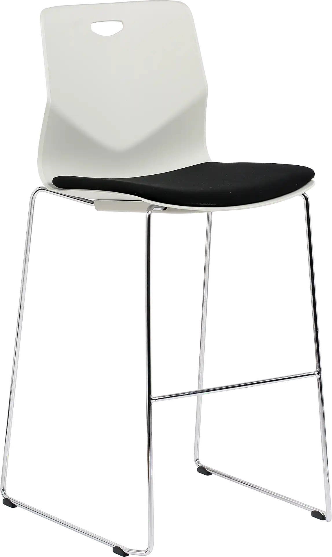 Photo du produit TABOURET TECSUP BLANC PIED FENETRE CHROME