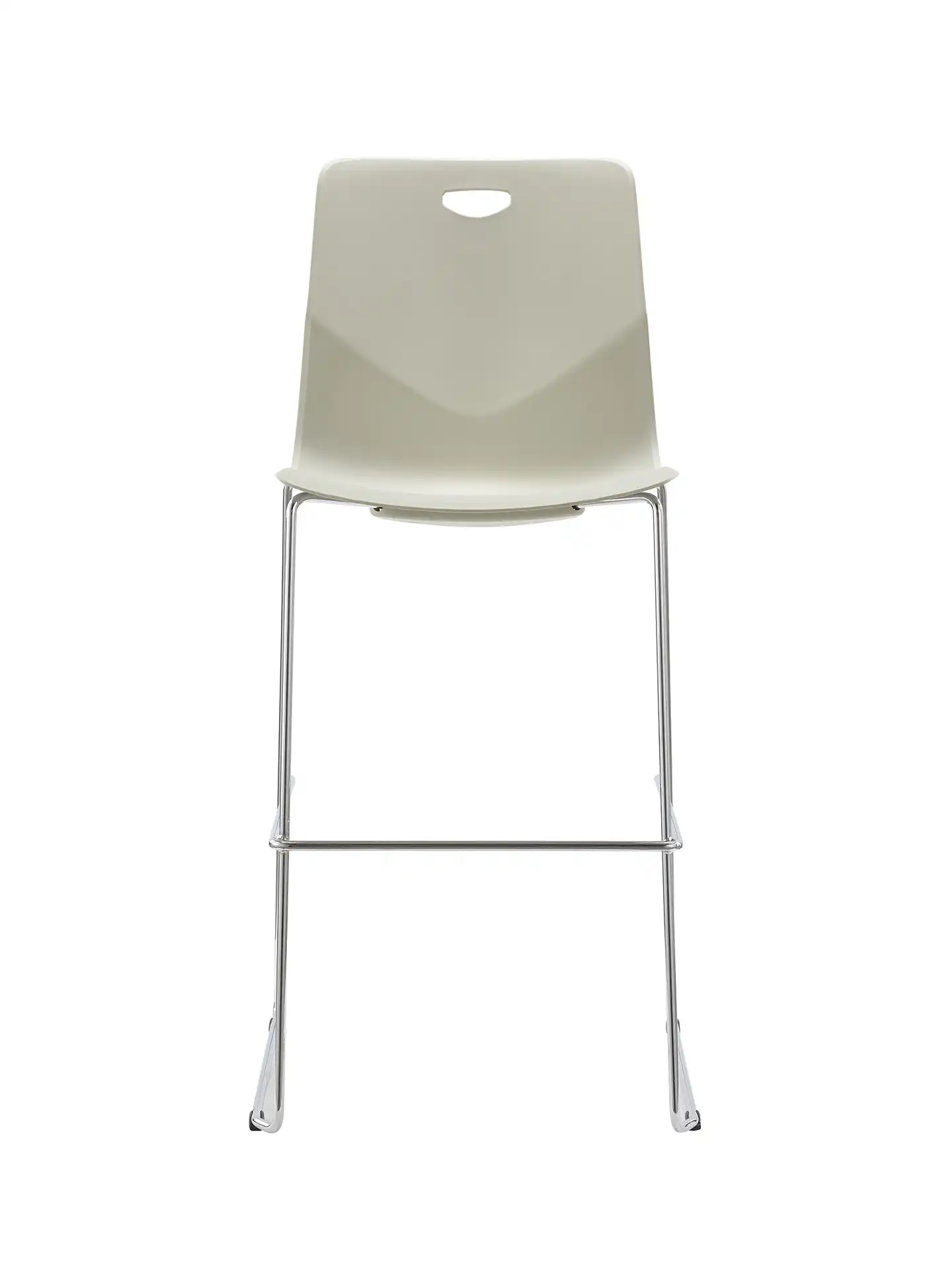 Photo du produit TABOURET TECSUP BLANC PIED FENETRE CHROME