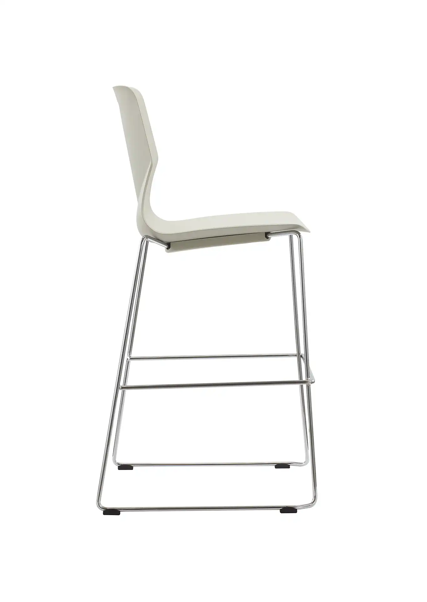 Photo du produit TABOURET TECSUP BLANC PIED FENETRE CHROME