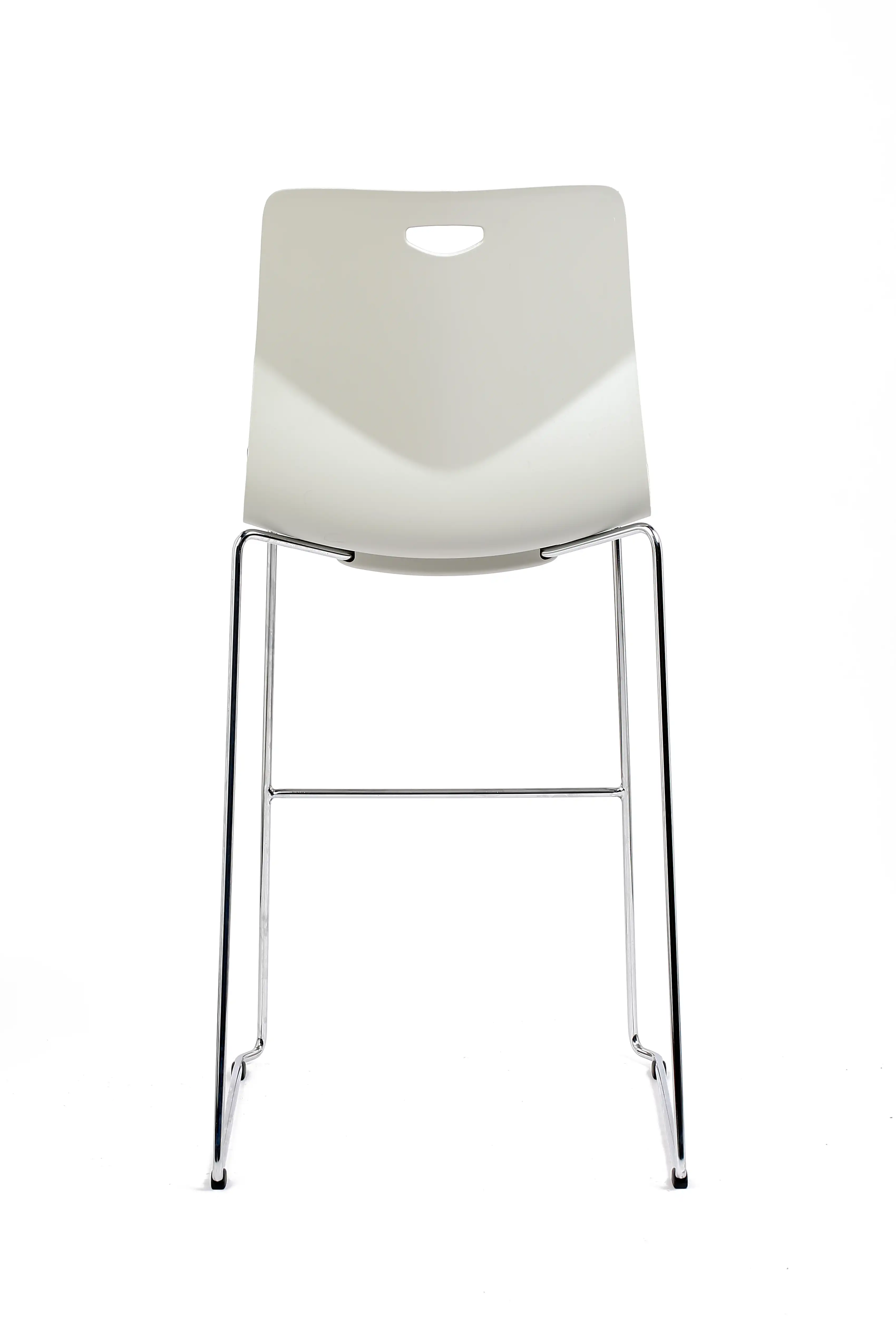 Photo du produit TABOURET TECSUP BLANC PIED FENETRE CHROME