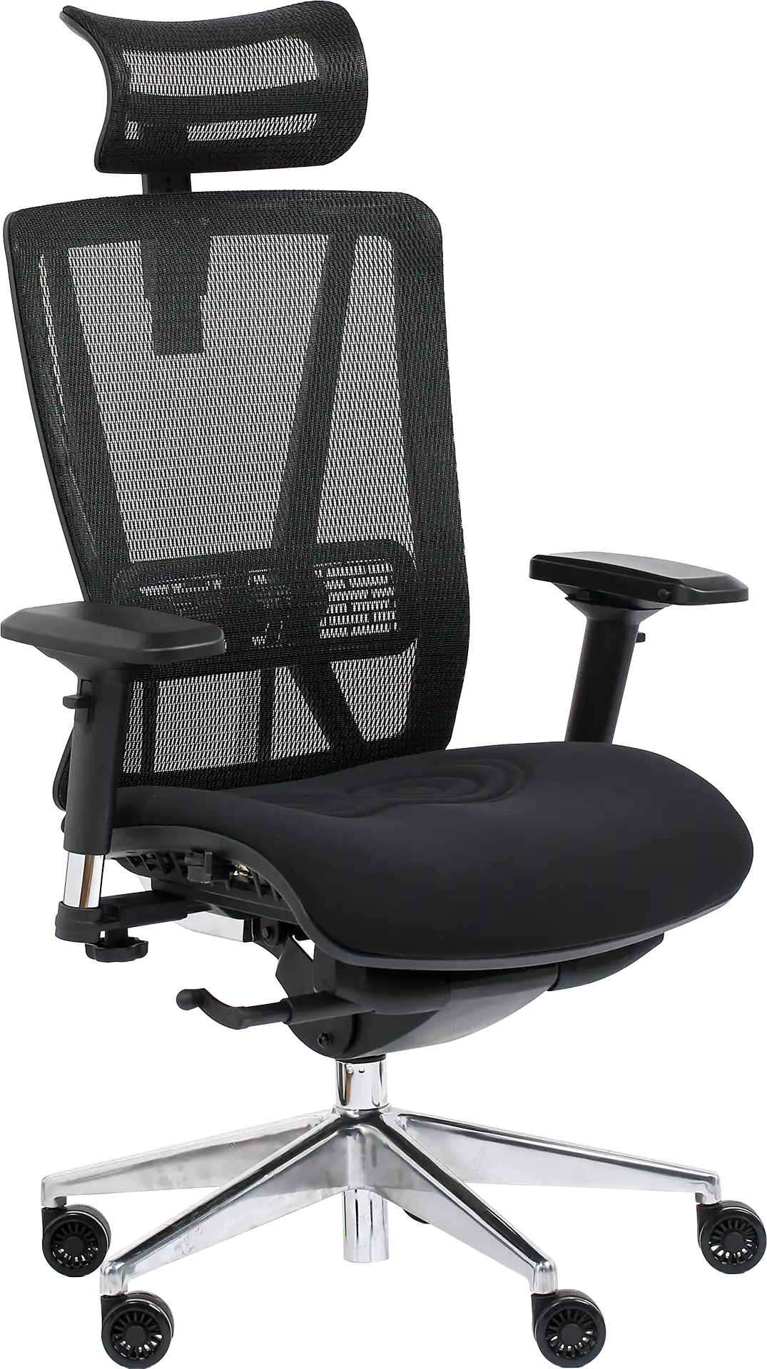 Photo du produit FAUTEUIL VASEAT NOIR SYNCHRONE MAILLE ET TISSU