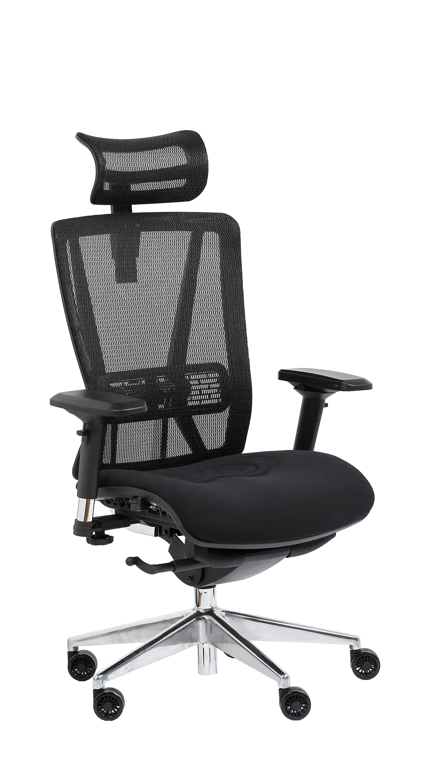 Photo du produit FAUTEUIL VASEAT NOIR SYNCHRONE MAILLE ET TISSU