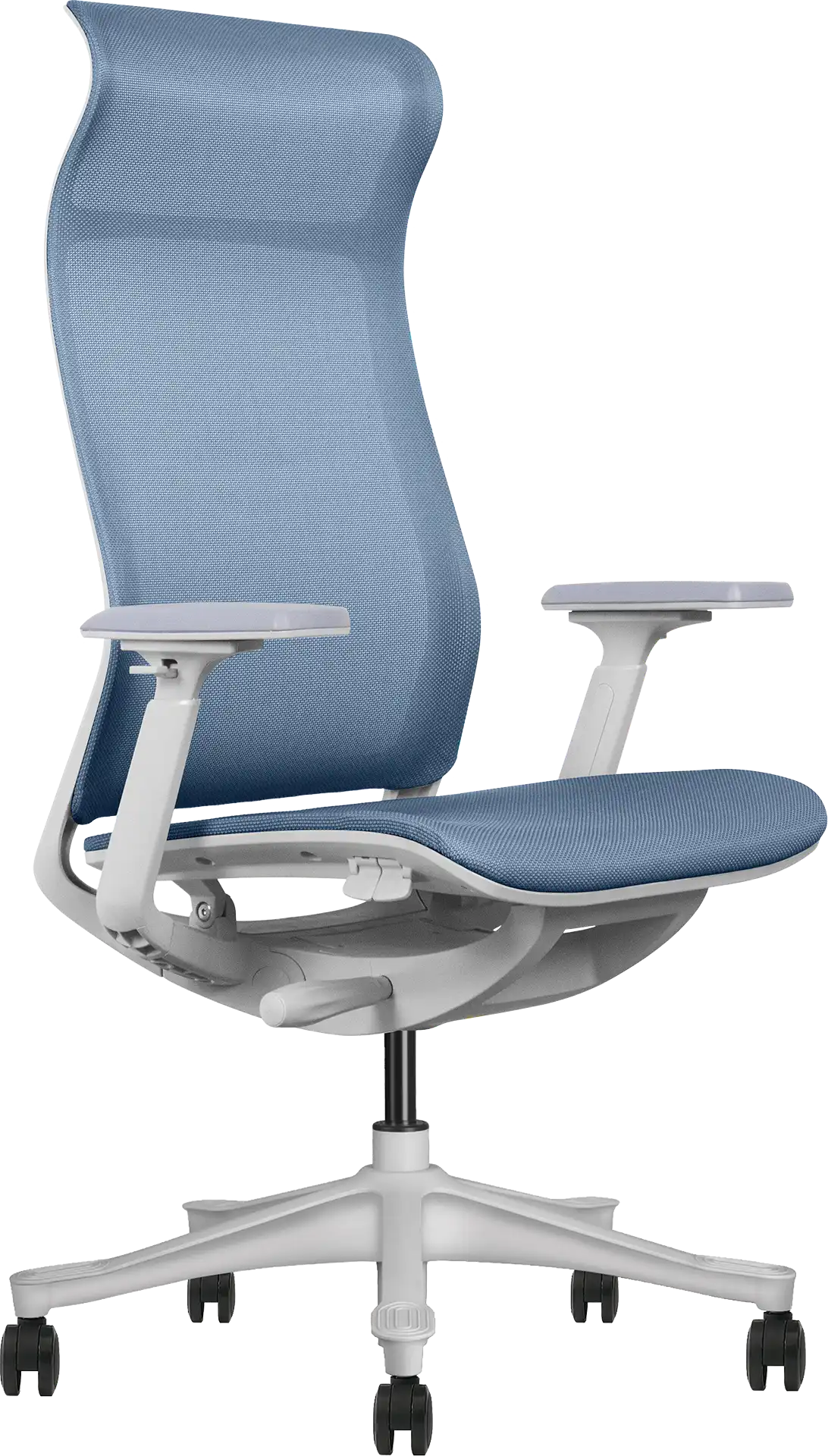 Photo du produit FAUTEUIL WAVE BLEU STRUCTURE GRISE