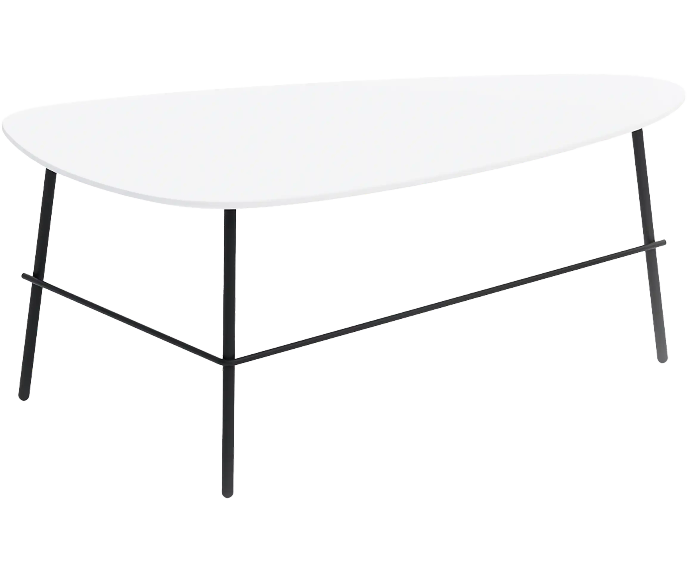 Photo du produit TABLE BASSE ALLONGEE GALET BLANCHE