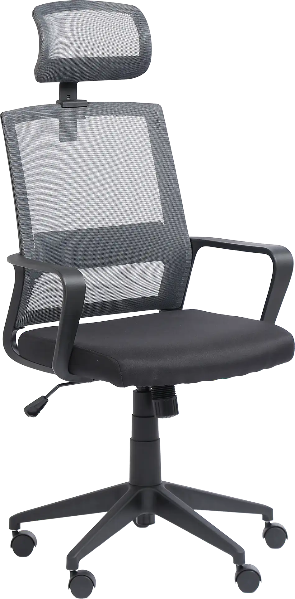 Photo du produit FAUTEUIL LIBERTY NOIR/GRIS AVEC APPUI TETE